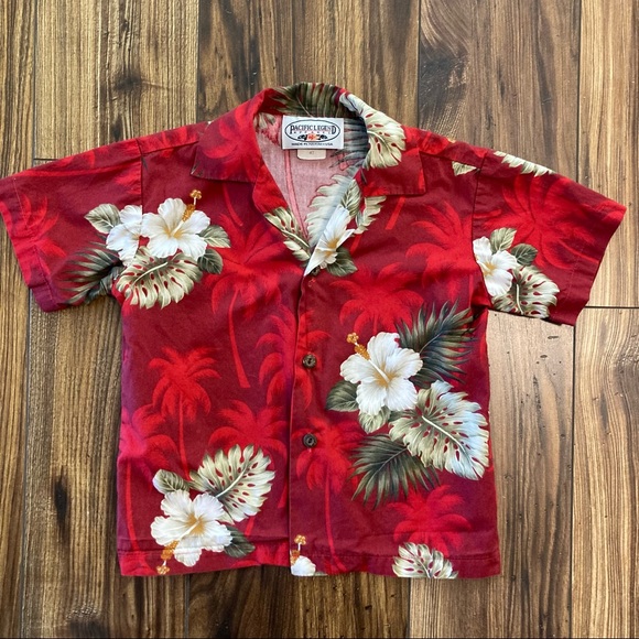 Authentic Hawaiian Toddler 2-pc Shirt Shorts Cabana Set - Picture 2 of 6